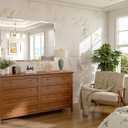 Frameless Bathroom Mirror, 40" x 28" Beveled Wall Mirror