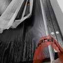 Henn&Hart Hanson Rectangular TV Stand for TV's up to 75" in Black Grain | Rectangular, for TV's, in Black Grain