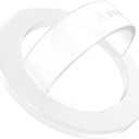 Anteel Magnetic Silicone Ring Grip Phone Holder, Strong Magnetic Attraction, Comfy and Portable, Removable Finger Loop Grip for Magsafe Phone Case (Clear)