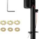 RVMATE Electric A-Frame Trailer Jack up to 3500-4000lbs Heavy Duty RV Electric Power Tongue Jack with Accessories Manual Crank Handle and Level, 18" Lift, 12V DC and LED Lights, Jack Hammers