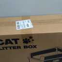 Stainless Steel Litter Box XL, Extra Large High Sided Litter Box with Handles for Big Cats, Anti-Urine Leakage Metal Cat Litter Box, Easy-Clean, Non-Stick, Includes Scoop and Mat