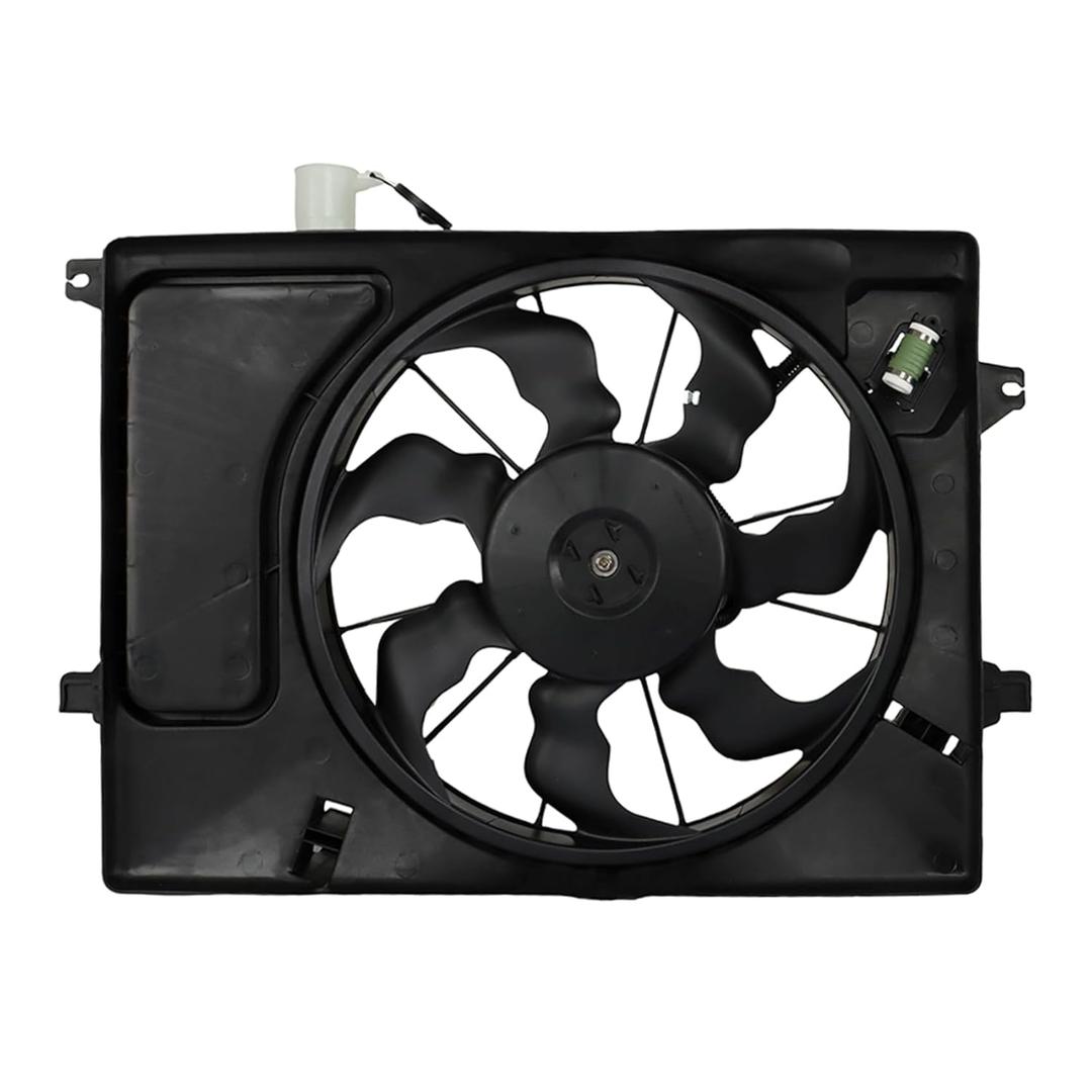 labwork Radiator Condenser Cooling Fan Assembly Replacement for Hyundai Elantra 2011-2013 253803X100