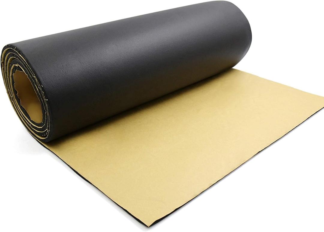 uxcell 315mil Car Studio Sound Acoustic Absorption Heatproof Foam Deadener Mat 157.5"x19.7" 21.5sqft Sound Deadening Mat for Car