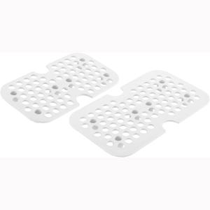 ZWILLING Fresh & Save 2-pc Drip Tray for Glass Storage Containers with Lids, Meal Prep Containers, Medium/Large, White