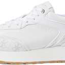 GUESS Women's Luchia Sneaker (8, White Multi)