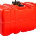 Scepter 12 Gallon Portable Marine Gas Can, Large Capacity Boat Fuel Tank, 2-Way Vented Cap, Built-In Fuel Gauge & Pick-Up, Handles, EPA & CARB Compliant, Tall Profile, 22.9"L x 14.3"W x 13.9"H (08668)