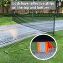 Driveway Safety Net for Kids & Pets, 20FT Driveway Ball Stopper Net with Reflective Strips, Outdoor Yard Home Driveway Barrier Net
