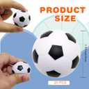 20 PCS Mini Soccer Stress Balls Bulk 1.6 inch Foam Soccer Squeeze Balls Small Mini Sports Themed Balls Soccer Party Favors for Kids Stress Relief for School Carnival Reward