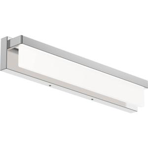 LED Bathroom Vanity Light Fixture Over Mirror 24.4 inch Modern Rectangle Finishing Bath Vanity Lighting Bar 4000K Daylight Wall Sconce (Chrome)