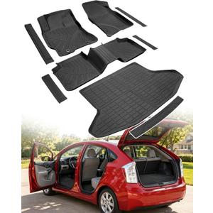 Floor Mats for Toyota Prius 2004 2005 2006 2008 2008 2009, 9PCS TPE Set