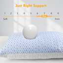 Love Attitude Shredded Memory Foam Pillows King Size Set of 2, Cooling Pillow Firm and Soft Adjustable for Side Back Stomach Sleepers