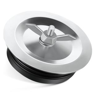 Dreyoo 1 Pcs 6 Inch End of Pipe Gripper Mechanical Plug, Steel Drain Pipe Cover with Galvanized Screw and Wing Nut for Outdoor Sewer Cleanout Drain