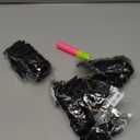 Leeven Pre Looped Micro Kinky Curly crochet Hair 12 Inch 8 Packs Black Micro Curly Braiding Hair For Mini Passion Twist (1B#)