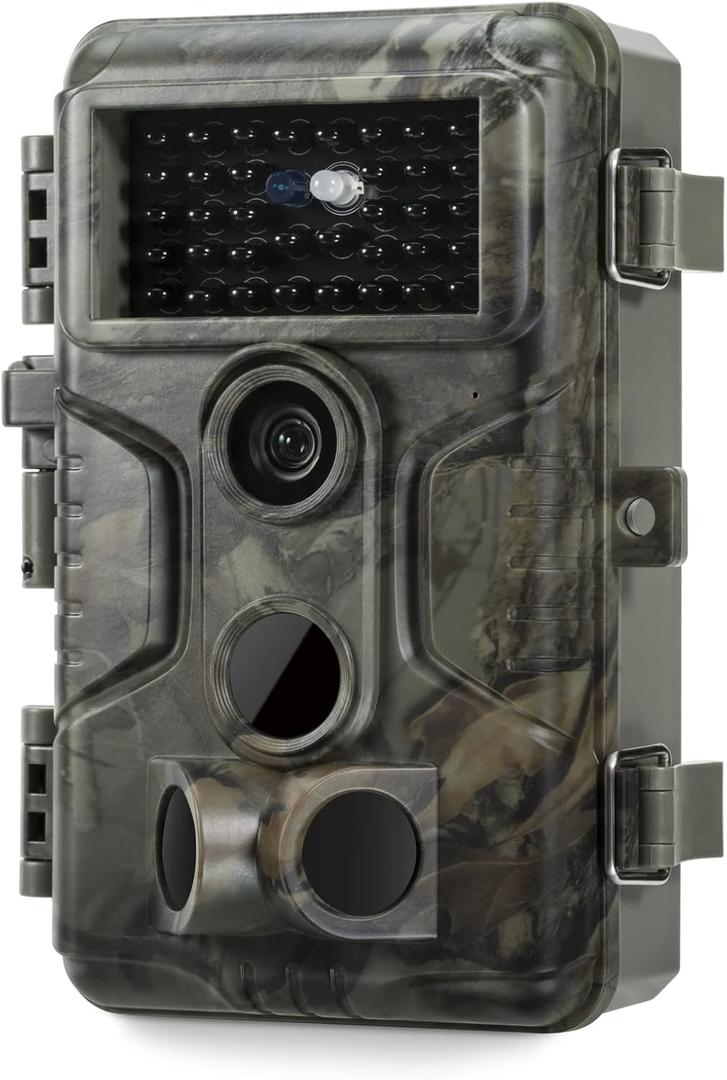 GardePro A3S Trail Camera (Non-Cellular, Non-WiFi), Enhanced Low-Light Performance, 64MP Photo & 1296P HD Video, 0.1s Trigger, 100ft No-Glow Night Vision, Motion Activated Wildlife Camera