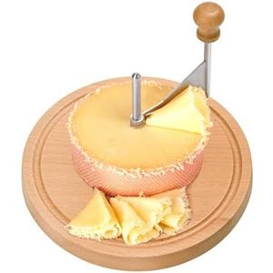 WILLOWDALE Wooden Cheese Curler, 8.5 Inches Cheese Cutter Stainless Steel Cheese Shaver for Cheese Wheel & Chocolate, Manual Cheese Slicer Kit, Suitable for Home, Restaurants, Cafes, and Dessert Shops