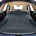 Ciremiv SUV Air Mattress, Double-Sided Thick Flocked Car Air Mattress with Built-in Pump & Pillow, Complete Sleeping Accessories for Auto Camping & Road TripsDark Gray