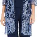 R&M Richards Women's Threaded Charm Sequin Set, Color: Periwinkle/Navy, Size: 8