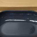 Dutch Oven Enameled Cast Iron Bread Pan with Lid Sourdough Loaf Pans for Baking Bread Large Heavy Oval Bread Dutch Oven with Movable Handle 4 Qt Black Dishwasher Safe