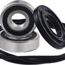 Front Load Washer Tub Bearings and Seal Kit Compatible for LG & Kenmore Etc Replacement Part 4036ER2004A 4036ER4001B 4280FR4048E 4280FR4048L - Black