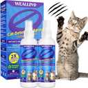 Keep Away Cat Deterrent Spray-2 Pack(8.12 Oz), Natural Cat Repellent Spray Safe Indoor & Outdoor Deterrent for Furniture Protection, Effective Anti-Scratch Training Aid