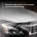3M Plastic Sheeting With 388N Yellow Masking Tape (36 mm), 06724, Tear Resistant, Easy To Cut, Durable, 16 ft x 400 ft