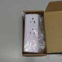 USB Multi Plug Outlet Extender - YISHU Surge Protector with Rotating Plug, 6 AC Plug Extender with 3 USB Ports, 3-Sided Swivel Power Strip Best Ideal Stocking Stuffers for Adults (White)