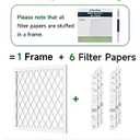 Future Way 16x20x1 Air Filters, 6-Pack with Reusable Frame, MERV 13, MPR 1900 AC Furnace Filters, Space Saving & Cost-effective