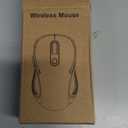 Trueque Wireless Mouse for Laptop, 2.4GHz Ergonomic Computer Mouse with Back & Forward Buttons, 3 Adjustable DPI Levels, 6 Buttons, Optical USB Cordless Mice for Windows PC (Gray, 1 Pack)