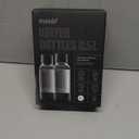 Carbonating Bottles 2Pck 0.5L - Compatible with MySoda and any brands - Quick-Lock Reusable Bottles - Lid and Base Made of Wood Composite - BPA Free - Black