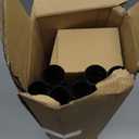 Wood Curtain Rods for Windows, Heavy Duty Adjustable Curtain Rod, 1-Inch Diameter Decorative Drapery Rod with Faux Wood Grain Finials, Black with Walnut, Modern Luxe Design (18"- 45" | 2PACK)