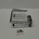 SANNO Deep & Large Dish Drying Rack Expandable Dishes Drainer Over The Sink Adjustable Arms Dish Drainer,Dish Rack in Sink or On Counter Utensil Silverware Storage Holder, Rustproof Stainless Steel (Gray)