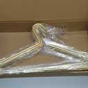 Premium Matte Gold Aluminum Coat Hangers 10 Piece Set, 16.5 Extra Smooth & Durable Metal Shirt Dress Hanger,Aluminum Alloy Hanger,Clothing Support,Clothing Hang