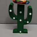 Kittmip 8 Pcs Fiesta Mexican Party Decoration LED Cactus Light with Mini Sombrero Straw Hats and Fake Beard Cinco De Mayo Table Decor Mexican Party Supplies for Fiesta Table Room Bedroom Decoration