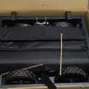 Collapsible Wagon Cart Foldable Beach Wagon with All-Terrain Wheels - 380 LBS Heavy Duty Grocery Cart for Shopping, Beach, Camping, Sports, Garden (Black)