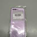 JUMIUSTNB Magnetic for Galaxy Z Flip 5 Case, Compatible with Wireless Charging, Slim Anti-Yellow Matte Hard PC Protective Shockproof Cute Case for Galaxy Z Flip 5, Purple(13-51)