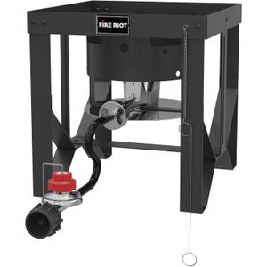 50,000 BTU High-Pressure Propane Burner - Adjustable Single Burner Propane Stove with CSA Certified 10PSI Regulator for Outdoor Camping, Backyard Cookouts, Tailgating, Fishing, and Hunting