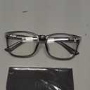 VISOONE Oversized Blue Light Blocking Glasses with Chic Square TR90 Frame and Metal Temple for Women Men Ryan (Grey)