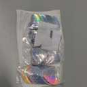 Iridescent Disco-Holographic Heart Garland - 52Ft Wedding Hanging Decoration Neon Streamers Banner, Perfect for Bridal Shower, Birthday, Baby Shower, Engagement, Valentines Day Decor (Laser Silver)