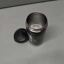 Huron Vacuum-Insulated Stainless Steel Travel Mug, 16oz Licorice - Leak-Proof Lid for Hot/Cold Beverages, Fits Most Cup Holdersand Brewers