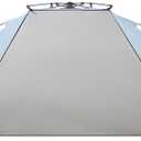 Easthills Outdoors Instant Shader Dark Shelter XL Beach Tent 99" Wide for 4-6 Person Sun Shelter UPF 50+ with Extended Zippered Porch Sky Blue