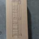 52.76" Tall Narrow Bathroom Storage Cabinet with Doors and Adjustable Shelves Plastic Slim Bathroom Storage Organizers Small Space Saver for Laundry Room Dorm Kitchen Quick Assembly, White