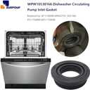 WPW10538166 W10538166 Dishwasher Circulation Pump Inlet Grommet Compatible with Whirlpool Kenmore Replaces W11182008 AP6022761 3021506 PS11756098 EAP11756098