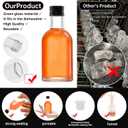 25 Pcs 1.7 OZ Mini Glass Liquor Bottles with Lids Small Glass Wine Bottles Reusable Empty Alcohol Bottles with Aluminum Black Screw Cap (1.7OZ 25PC)