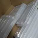 22 Quart Plastic Storage Box with Lid, 6 Pack Latching Container Bins