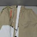 Rain Suit for Women Waterproof Hooded Rain Gear Rain Jacket and Pants 2 Piece Breathable Rain Coat Outdoor (Large, Khaki)