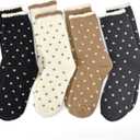 Fuzzy Slipper Socks, Super Soft Cozy Home Crew Socks for Womens Winter Warm Sleeping Slipper Socks, M