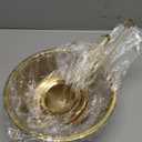 Norme 3 Quart Stainless Steel Gold Colander Gold Fine Mesh Strainer, Stainless Steel Pasta Rice Food Metal Strainer with Handles, Easy Clean and Dishwasher Safe