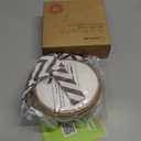 Organic Nursing Pads - 14 Washable Breast Pads for Breastfeeding, Wash Bag, Viscose Derived from Bamboo Reusable Nipple Covers for Breastfeeding Essentials, Soft & Absorbent (Coffee, L 5")