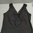 Elegant Women's Lace-Trim Tank Top M