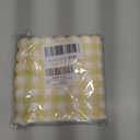 50Pcs 6.5 x 6.5inch Yellow and White Checkered Scalloped Napkins Disposable Yellow Plaid Paper Napkins Plaid Party Decoration for Birthday Picnic Family Dinner BBQ Wedding Baby Shower Party Supplies